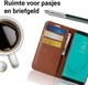 Samsung Galaxy J6 (2018) Litchi Skin Leren Portemonnee Hoesje Bruin afbeelding 4