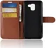 Samsung Galaxy J6 (2018) Litchi Skin Leren Portemonnee Hoesje Bruin afbeelding 7