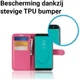 Samsung Galaxy J6 (2018) Litchi Skin Leren Portemonnee Hoesje Roze afbeelding 5