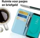 Samsung Galaxy J6 (2018) Litchi Skin Leren Portemonnee Hoesje Blauw afbeelding 3
