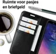 Samsung Galaxy A6 Crazy Horse Leren Portemonnee Hoesje Zwart afbeelding 7