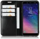Samsung Galaxy A6 Crazy Horse Leren Portemonnee Hoesje Zwart afbeelding 1
