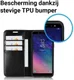 Samsung Galaxy A6 Crazy Horse Leren Portemonnee Hoesje Zwart afbeelding 8