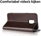 Samsung Galaxy A6 Crazy Horse Leren Portemonnee Hoesje Coffee afbeelding 10
