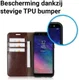 Samsung Galaxy A6 Crazy Horse Leren Portemonnee Hoesje Coffee afbeelding 8