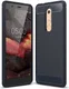 Nokia 5.1 Geborsteld TPU Hoesje Blauw afbeelding 1