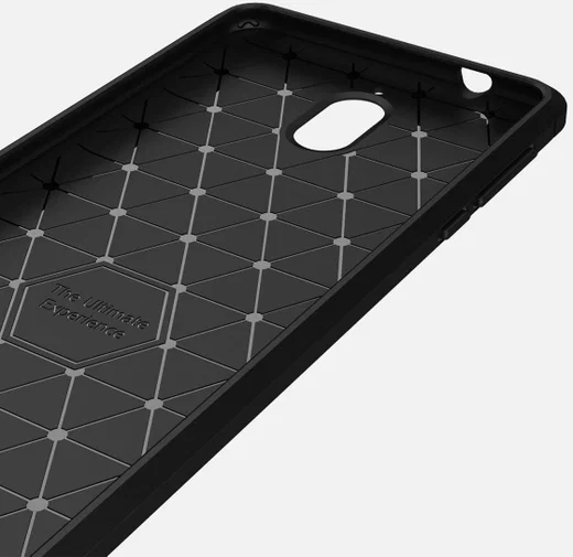 Nokia 3.1 Geborsteld TPU Hoesje Zwart afbeelding 8