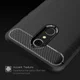 LG Q7 Geborsteld TPU Hoesje Zwart afbeelding 4
