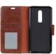 OnePlus 6 Split Lederen Portemonnee Hoesje Bruin afbeelding 9