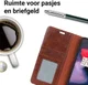 OnePlus 6 Split Lederen Portemonnee Hoesje Bruin afbeelding 4