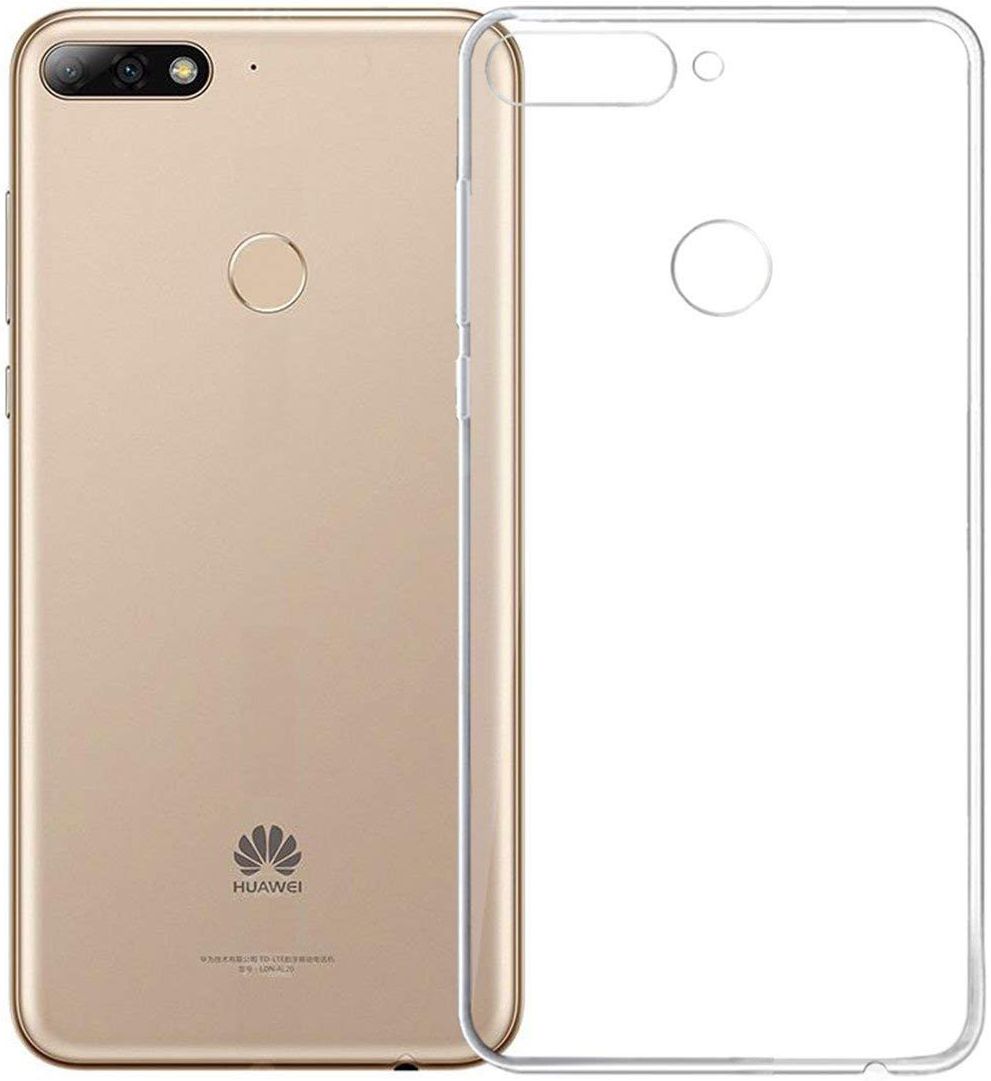 Huawei Y7 (2018) Hard Case Transparant Hoesje afbeelding 1