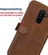 Rosso Deluxe Samsung Galaxy A6 Plus hoesje Echt Leer Book Case Bruin afbeelding 10