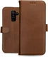 Rosso Deluxe Samsung Galaxy A6 Plus hoesje Echt Leer Book Case Bruin afbeelding 13