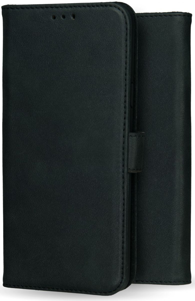 Rosso Deluxe Samsung Galaxy A6 Plus Hoesje Echt Leer Book Case Zwart afbeelding 10