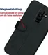 Rosso Deluxe Samsung Galaxy A6 Plus Hoesje Echt Leer Book Case Zwart afbeelding 9