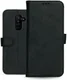 Rosso Deluxe Samsung Galaxy A6 Plus Hoesje Echt Leer Book Case Zwart afbeelding 13
