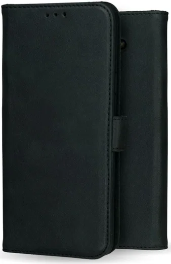 Rosso Deluxe Samsung Galaxy J6 2018 Hoesje Echt Leer Book Case Zwart afbeelding 11