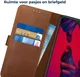 Rosso Deluxe Huawei P20 Pro Hoesje Echt Leer Book Case Bruin afbeelding 6