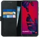 Rosso Deluxe Huawei P20 Pro Hoesje Echt Leer Book Case Zwart afbeelding 1