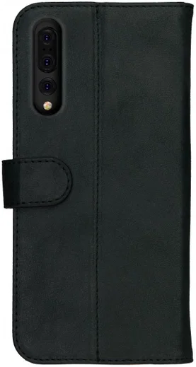 Rosso Deluxe Huawei P20 Pro Hoesje Echt Leer Book Case Zwart afbeelding 5