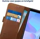 Rosso Deluxe Huawei Y6 2018 Hoesje Echt Leer Book Case Bruin afbeelding 4
