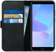 Rosso Deluxe Huawei Y6 2018 Hoesje Echt Leer Book Case Zwart afbeelding 1