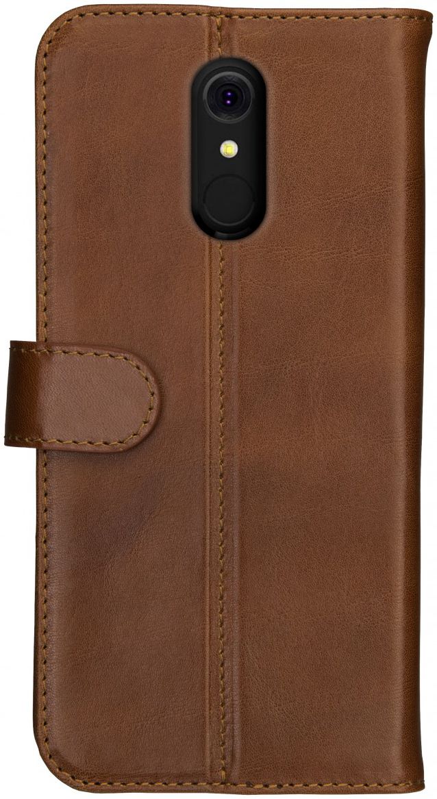 Rosso Deluxe LG Q7 Hoesje Echt Leer Book Case Bruin afbeelding 5