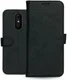 Rosso Deluxe LG Q7 Hoesje Echt Leer Book Case Zwart afbeelding 13