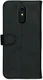 Rosso Deluxe LG Q7 Hoesje Echt Leer Book Case Zwart afbeelding 5