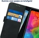 Rosso Deluxe LG Q7 Hoesje Echt Leer Book Case Zwart afbeelding 6