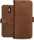 Rosso Deluxe Nokia 3.1 Hoesje Echt Leer Book Case Bruin afbeelding 13