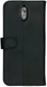 Rosso Deluxe Nokia 3.1 Hoesje Echt Leer Book Case Zwart afbeelding 4