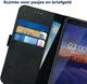 Rosso Deluxe Nokia 3.1 Hoesje Echt Leer Book Case Zwart afbeelding 5
