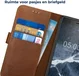 Rosso Deluxe Nokia 5.1 Hoesje Echt Leer Book Case Bruin afbeelding 6