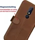 Rosso Deluxe Nokia 5.1 Hoesje Echt Leer Book Case Bruin afbeelding 11