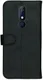 Rosso Deluxe Nokia 5.1 Hoesje Echt Leer Book Case Zwart afbeelding 5