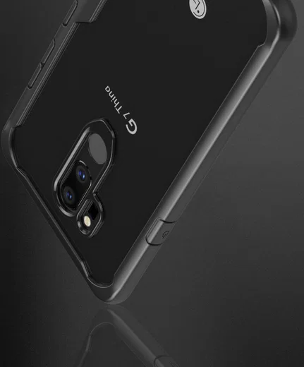 LG G7 ThinQ Hybride TPU Hoesje Zwart afbeelding 8