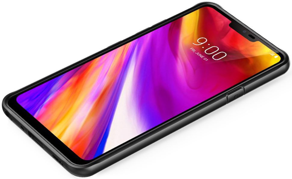 LG G7 ThinQ Hybride TPU Hoesje Zwart afbeelding 10