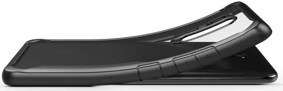 LG G7 ThinQ Hybride TPU Hoesje Zwart afbeelding 11