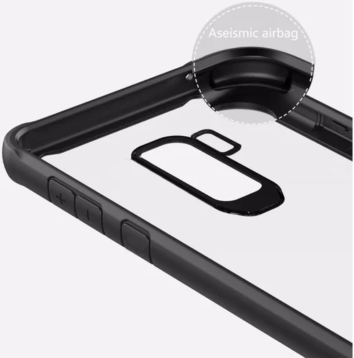 LG G7 ThinQ Hybride TPU Hoesje Zwart afbeelding 12