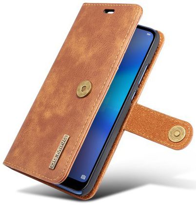 Huawei P20 Lite Leren Portemonnee Hoesje Bruin afbeelding 1