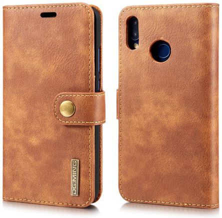 Huawei P20 Lite Leren Portemonnee Hoesje Bruin afbeelding 8