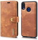 Huawei P20 Lite Leren Portemonnee Hoesje Bruin afbeelding 9
