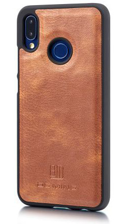 Huawei P20 Lite Leren Portemonnee Hoesje Bruin afbeelding 11