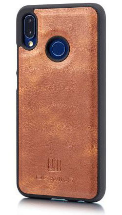 Huawei P20 Lite Leren Portemonnee Hoesje Bruin afbeelding 11