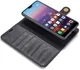 Huawei P20 Leren Portemonnee Hoesje Zwart afbeelding 3