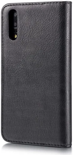 Huawei P20 Leren Portemonnee Hoesje Zwart afbeelding 14
