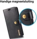 Huawei P20 Leren Portemonnee Hoesje Zwart afbeelding 8