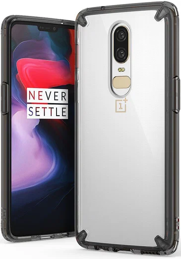 Ringke OnePlus 6 Fusion Hoesje Smoke Black afbeelding 1