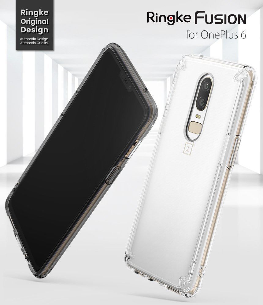 Ringke OnePlus 6 Fusion Hoesje Smoke Black afbeelding 2